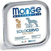 Консервы для собак Monge Dog Solo 100% оленина 150 г Фото
