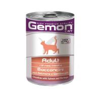Консервы для кошек Gemon Cat Wet Adult лосось с креветками 415 г Фото