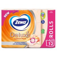 Туалетная бумага Zewa Deluxe Персик 3 шари 12 рулонів Фото