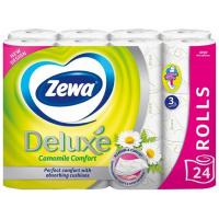 Туалетная бумага Zewa Deluxe Ромашка 3 шари 24 рулони Фото