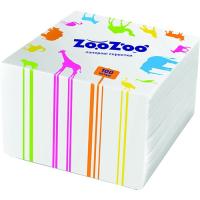 Салфетки столовые ZooZoo однослойные белые 24x23 см 100 шт. Фото