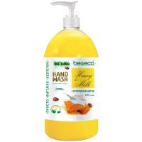 Жидкое мыло Be&Eco з антибактеріальним ефектом Молоко та мед 500 мл Фото