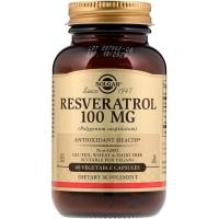Антиоксидант Solgar Ресвератрол, Resveratrol, 100 мг, 60 вегетарианск Фото