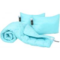 Ковдра MirSon Набір EcoSilk Всесезонний №1662 Eco Light Blue Ков Фото