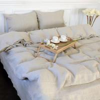 Постельное белье MirSon Лен Grey sky 143х210х2 Фото