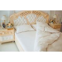 Постільна білизна MirSon Сатин Premium Corner Moko White 160x220 Фото