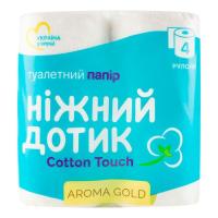 Туалетная бумага Ніжний дотик Aroma Gold 2 слоя 4 рулона Фото