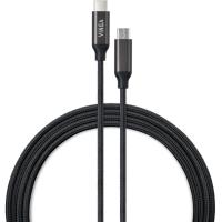 Дата кабель Vinga USB-C to USB-C 2.0m 100W E-Mark Chip Nylon Фото