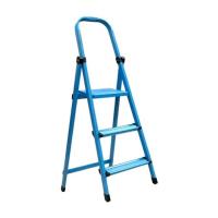 Лестница Work's стремянка металлическая - 403 (3 ст., синяя) Фото