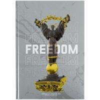 Книга записна Axent Freedom А4, 96 аркушів, клітинка, cіра Фото
