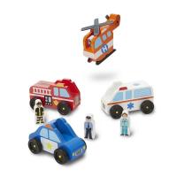 Ігровий набір Melissa&Doug Дерев'яний аварійний набір Транспорт Фото
