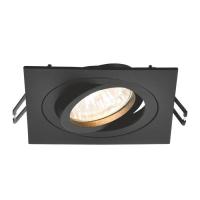 Светильник точечный Videx під лампу GU10 врізний Квадрат Чорний Фото