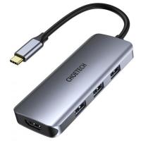 Концентратор Choetech USB-C 7-in-1 3хUSB 3.0+USB-C PD100W+HDMI 4K 30HZ+S Фото