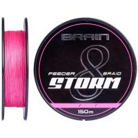 Шнур Brain fishing Storm 8X 150m 0.10mm 13lb/5.9kg Pink Фото