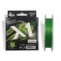 Шнур Favorite X1 PE 4x 150m 1.2/0.185mm 20lb/9.5kg Light Green Фото