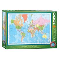 Пазл Eurographics Мапа світу, 1000 елементів Фото