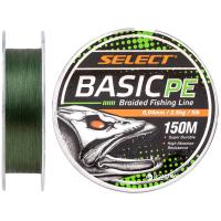 Шнур Select Basic PE 150m Dark Green 0.04mm 5lb/2.5kg Фото