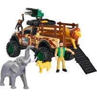 Ігровий набір Dickie Toys Парк диких тварин з позашляховиком 25 см та фігурк Фото