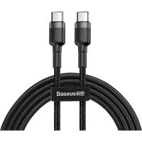 Дата кабель Baseus USB-C to USB-C 1.0m 3A 60W Cafule Black Фото