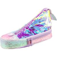 Пенал Cool For School в форме кеда с пайетками 2 отделения Фиолетовый Фото