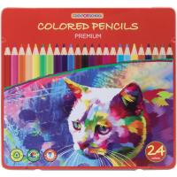 Карандаши цветные Cool For School Premium, тригранні,, 24 кольори Фото