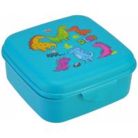 Ланч-бокс дитячий Economix DINOS 850 мл, бірюзовий Фото