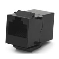 Модуль Keystone Voltronic проходной в рамку 1+1 RJ45 кат.5E UTP, Black Фото