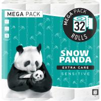 Туалетний папір Сніжна Панда Extra Care Sensitive 3 шари 32 рулони Фото