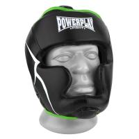 Боксерський шолом PowerPlay 3100 PU Чорно-зелений XS Фото