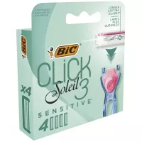 Змінні касети Bic Click 3 Soleil Sensitive 4 шт. Фото