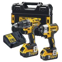 Набір електроіструментів DeWALT 2 од. 18 В XR Li-lon, вага 6.61 кг, кейс TSTAK, 2 Фото