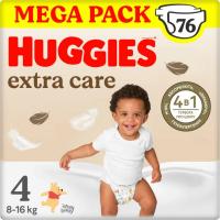 Подгузники Huggies Extra Care Size Розмір 4 (8-16 кг) 76 шт Фото
