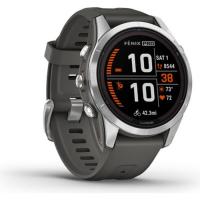 Смарт-часы Garmin fenix 7S Pro Solar, Glass, SS w/Graphite band, GPS Фото