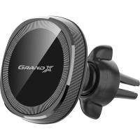 Универсальный автодержатель Grand-X MT-15W MagSafe с зарядкой 15W (крепление на дефлек Фото