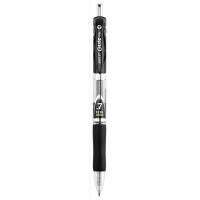 Ручка гелевая Baoke Elite автоматична з грипом 0,7 мм чорна Фото