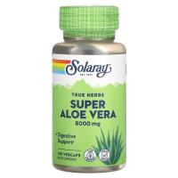 Травы Solaray Супер Алоэ вера, 8000 мг, Super Aloe Vera, 100 ве Фото