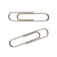 Скрепки канцелярские Axent никелированные 33мм 100шт (картонная упаковка) Фото