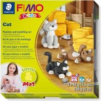 Набор для творчества Fimo Kids Котики 4 цветных 42 г Фото