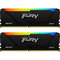 Модуль пам'яті для комп'ютера Kingston Fury (ex.HyperX) DDR4 32GB (2x16GB) 3200 MHz Beast RGB Фото