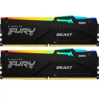 Модуль памяти для компьютера Kingston Fury (ex.HyperX) DDR5 64GB (2x32GB) 5200 MHz Beast RGB Фото