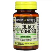 Травы Mason Natural Клопогон, Black Cohosh, Standardized Extract, 60 Фото