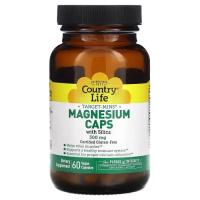 Мінерали Country Life Магній з кремнієм, 300 мг, Target-Mins, Magnesium Фото
