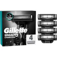 Змінні касети Gillette Mach3 Charcoal Деревне вугілля 4 шт. Фото