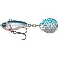 Тейл-спинер Savage Gear Fat Tail Spin 55mm 9.0g Blue Silver Фото