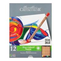 Карандаши цветные Cretacolor Megacolor, 12 кольорів Фото