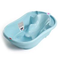 Ванночка Ok Baby з анатомічною гіркою і термодатчиком (блакитний) Фото