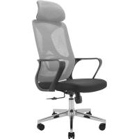 Офісне крісло Richman Монеро Хром M-1 (Tilt) Сітка чорна + сітка сіра Фото