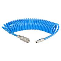 Пневматический шланг Sigma спиральный полиуретановый (PU) 5м 5.5x8мм Фото