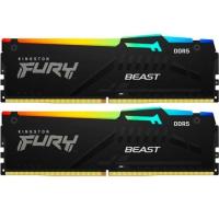 Модуль пам'яті для комп'ютера Kingston Fury (ex.HyperX) DDR5 16GB (2x8GB) 5600 MHz FURY Beast RGB Фото