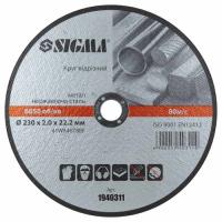 Круг отрезной Sigma по металлу и нержавеющей стали 230x2.0x22.2мм, 665 Фото